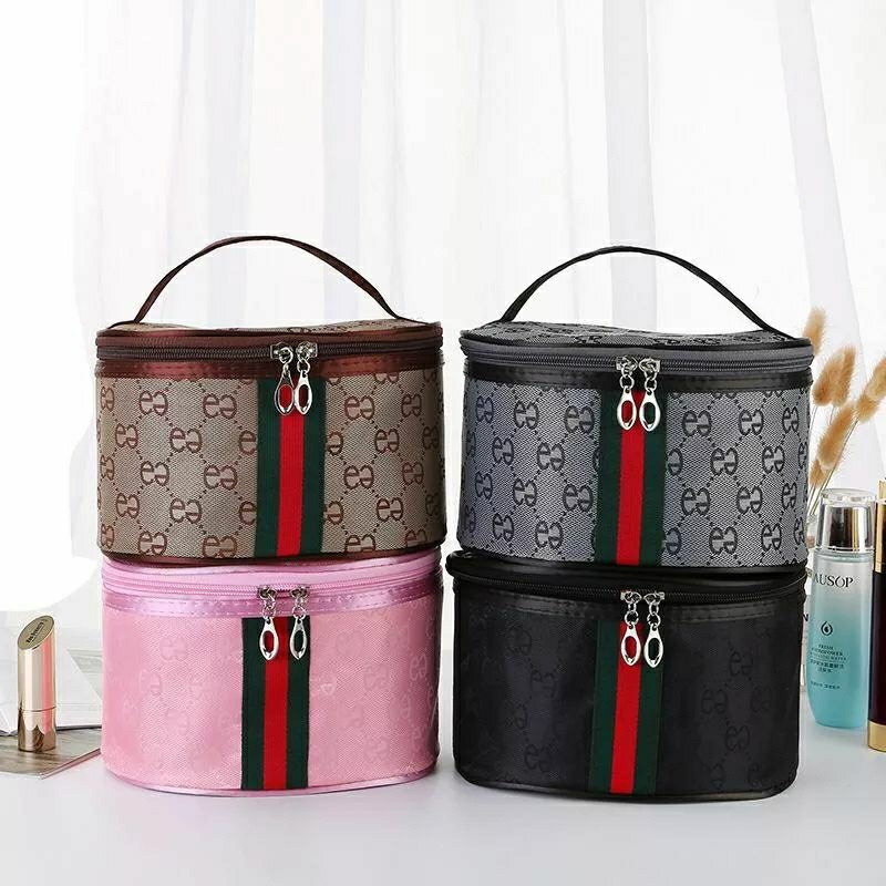 [Lms] Tas Kosmetik Import Tebal Pouch Make Up Multifungsi Storage Organizer Beauty Case Travel