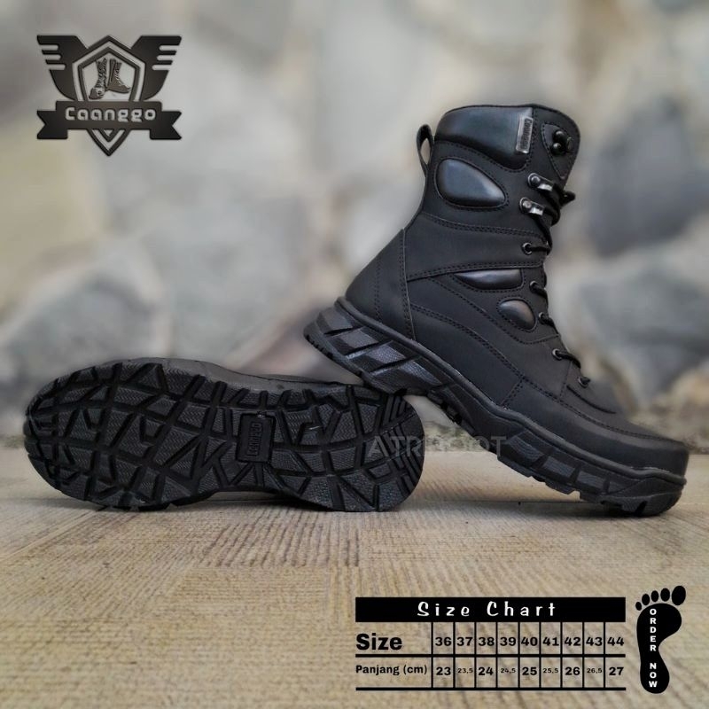 SEPATU PDL TNI POLRI POLPP SECURITY SAFETY UJUNG BESI ORIGINAL CAANGGO MILITERY