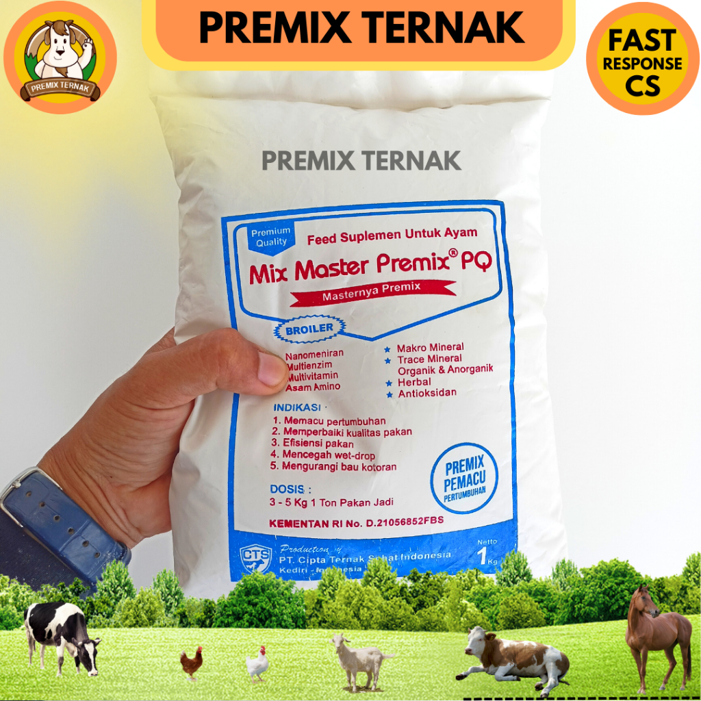 MIX MASTER PREMIX AYAM BROILER 1 KG - Premix Ayam Pedaging Broiler