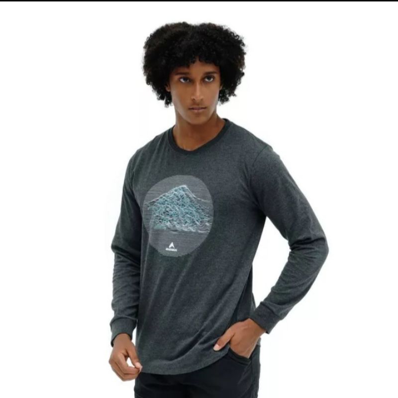 KAOS EIGER LENGAN PANJANG NORDWAND LS TSHIRT 6823 BLACK