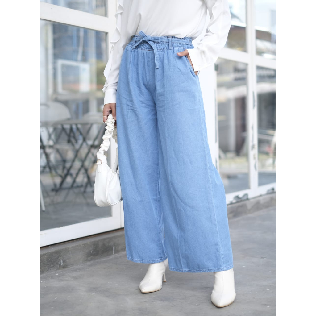 Kulot Pants Jeans | celana jeans | bawahan wanita