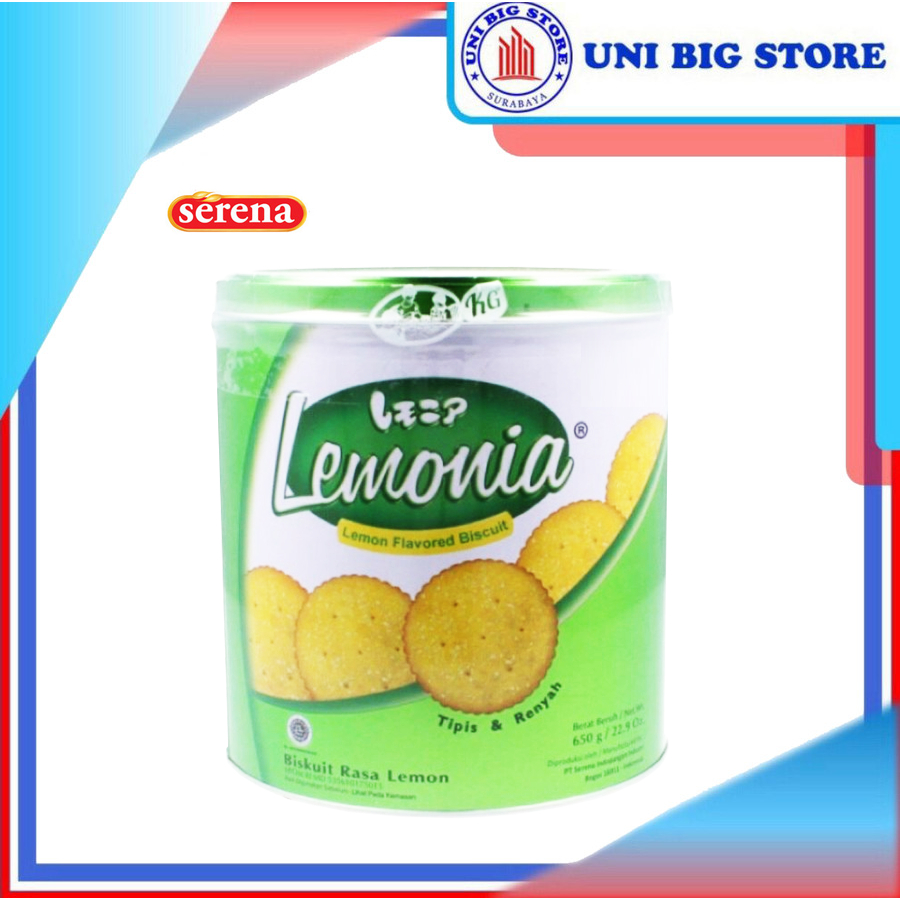 

Nissin Serena Lemonia Lemon Cookies Biscuit 650 gr Kaleng Biskuit