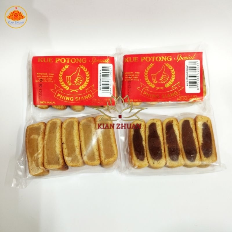 Phing Siang Kue Potong Special 100% HALAL Isi 5 Pcs / Kue Potong Coklat / Kue Potong Durian