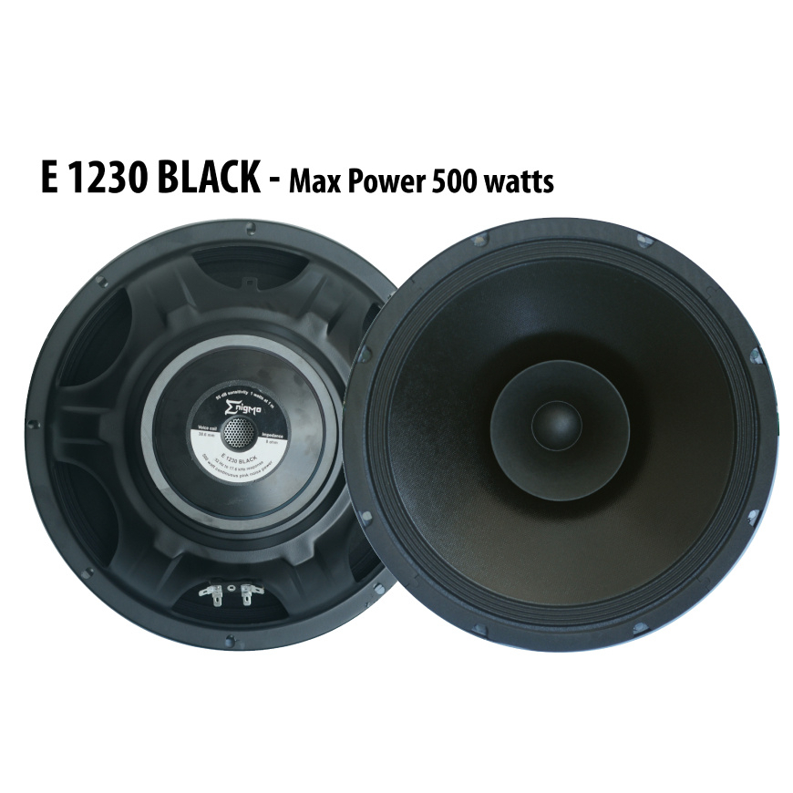 SPEAKER ENIGMA 12INCH E 1230 BLACK FULL RANGE 500W