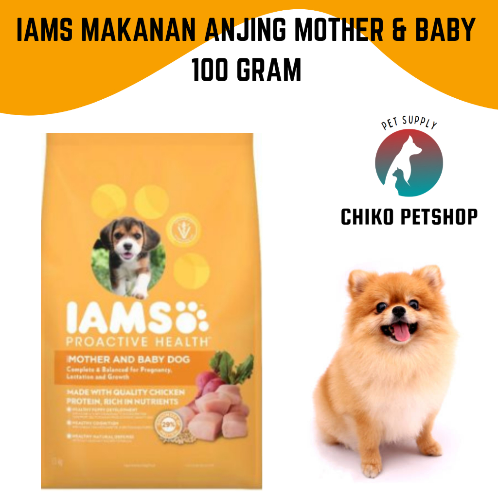 IAMS MAKANAN ANJING MOTHER &amp; BABY 100GR | DRY FOOD DOG 100 GR