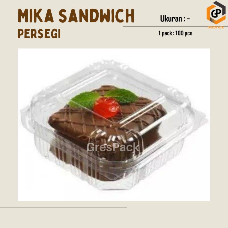 (100pcs)Mika Roti Bakar/Mika Burger/Mika Kue/Mika Sandwich Kotal