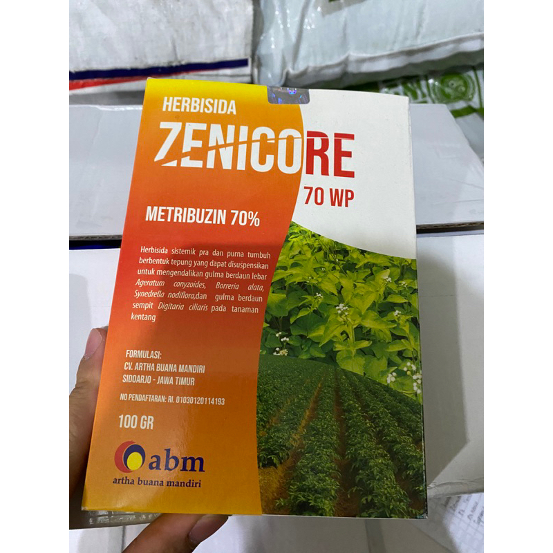 Herbisida zenicore 70WP ukuran 100gram metribuzin 70%