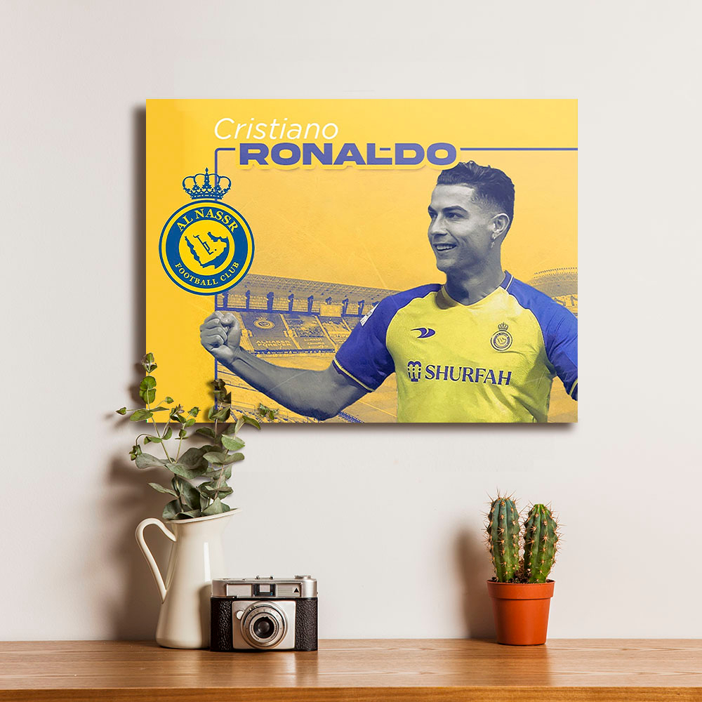 Poster Cristiano Ronaldo CR7 Al Nassr Liga Arab GOAT Football Sepakbola 8 - Dekorasi Hiasan Dinding 