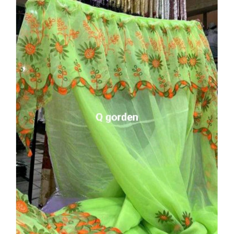 Kelambu sari india pintu 1 ukuran besar muat ranjang no. 1 kurleb 180 x 200