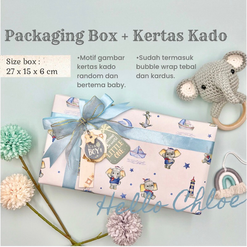 HELLO CHLOE - Boho Baby Boy Series | Newborn Baby Gift Set | Hampers Baby | Kado Lahiran Bayi