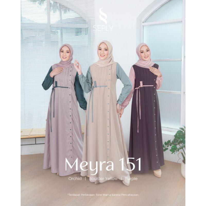 Seply Gamis Meyra 151 (Orchid, Boulder Yellow, Purple)