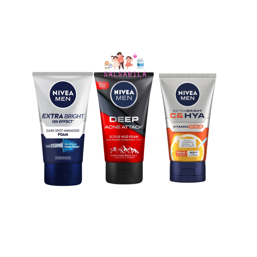 NIVEA MEN Extra White Dark Spot Minimizer Facial Foam - 100 ml