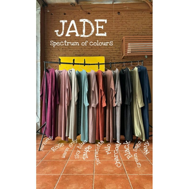 Anisyabutik - Abaya Malikah Jade Spectrum of Colours Bisht Abaya Snap Buttons Manset Kancing Bisa Ja