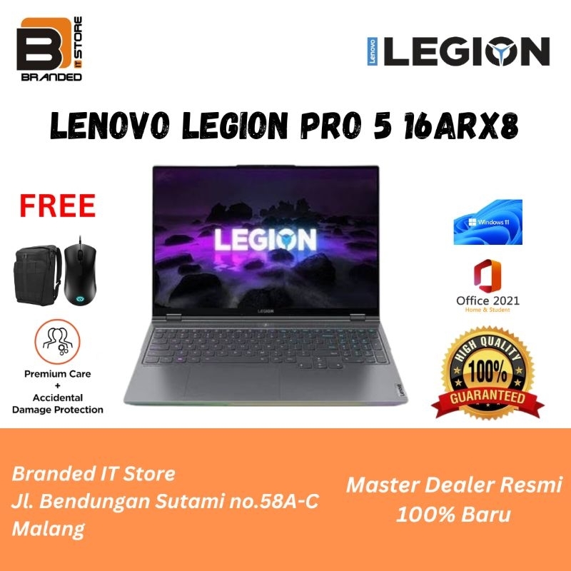LAPTOP LENOVO LEGION PRO 5 16ARX8-7AID | R7-7745HX 16/1TB RTX4070 16"