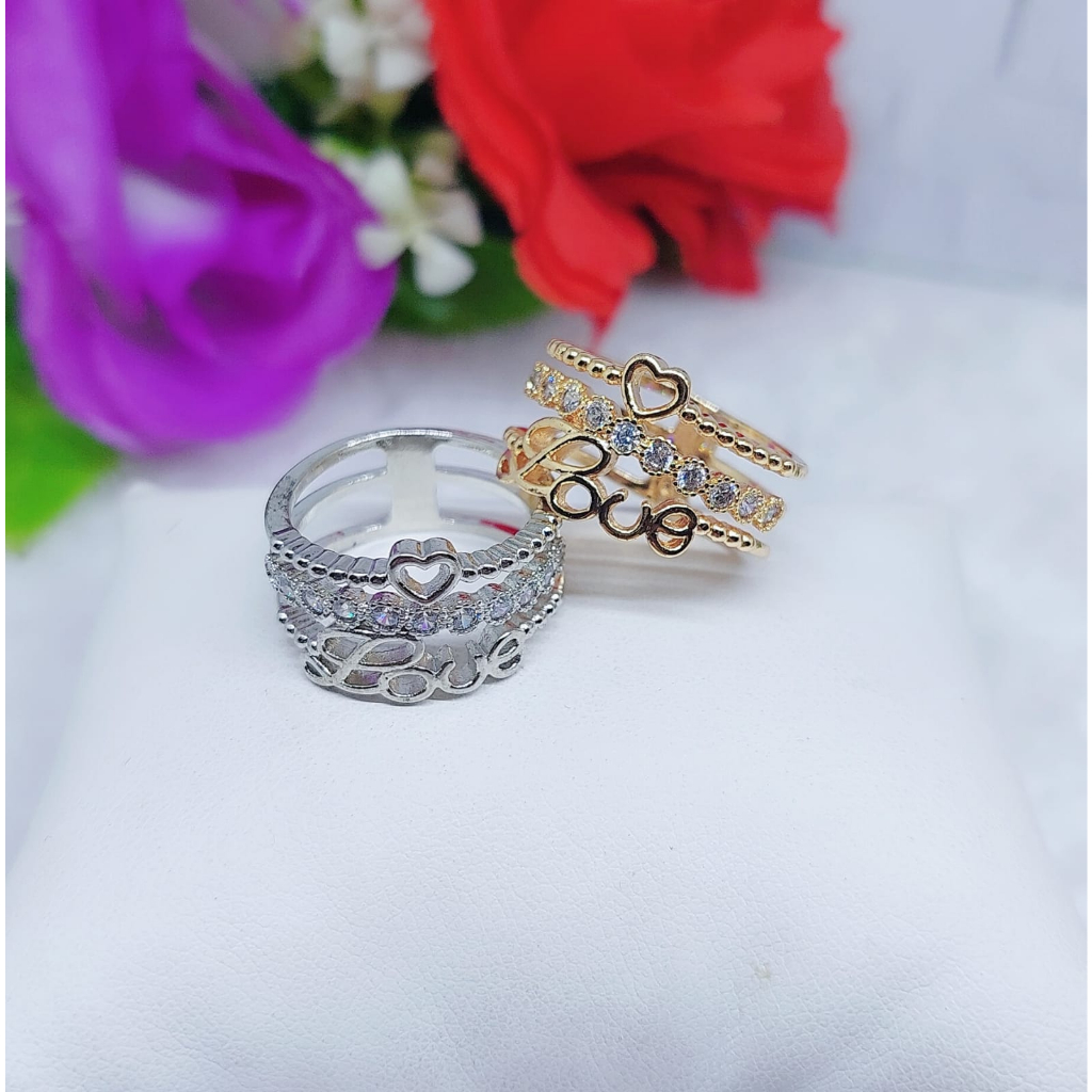 Cincin Xuping Permata Lapis Emas Perhiasan R113