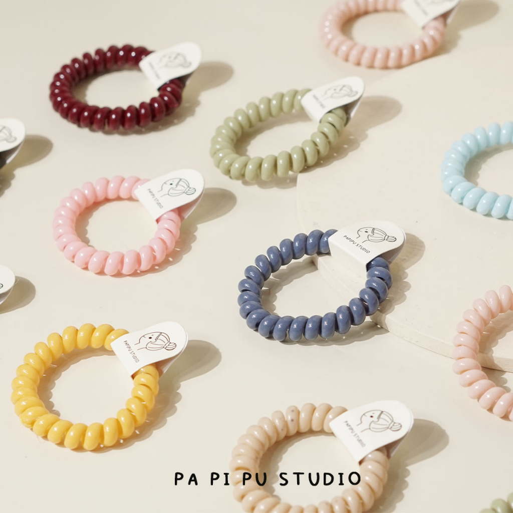 Papipu studio - Karet rambut spiral Cable Hairtie