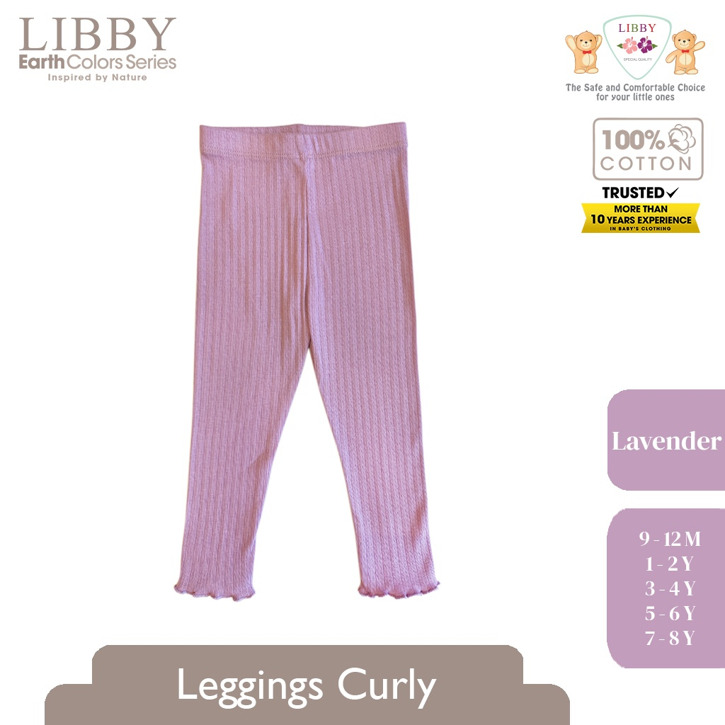 Legging Bayi Celana Panjang Anak LIBBY New Earth Colour Legging Curly Girl (1PCS )