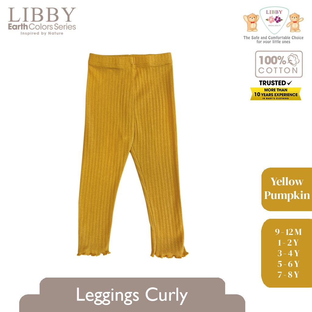 Legging Bayi Celana Panjang Anak LIBBY New Earth Colour Legging Curly Girl (1PCS )