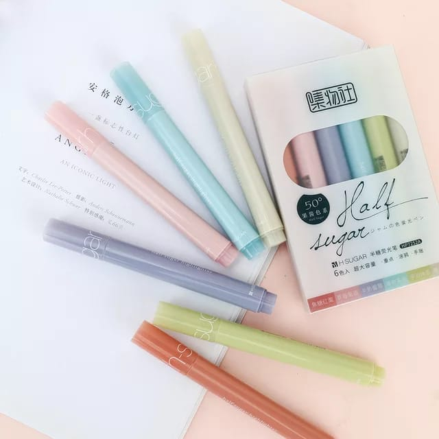 

Highlighter Pastel Set 6 Pcs