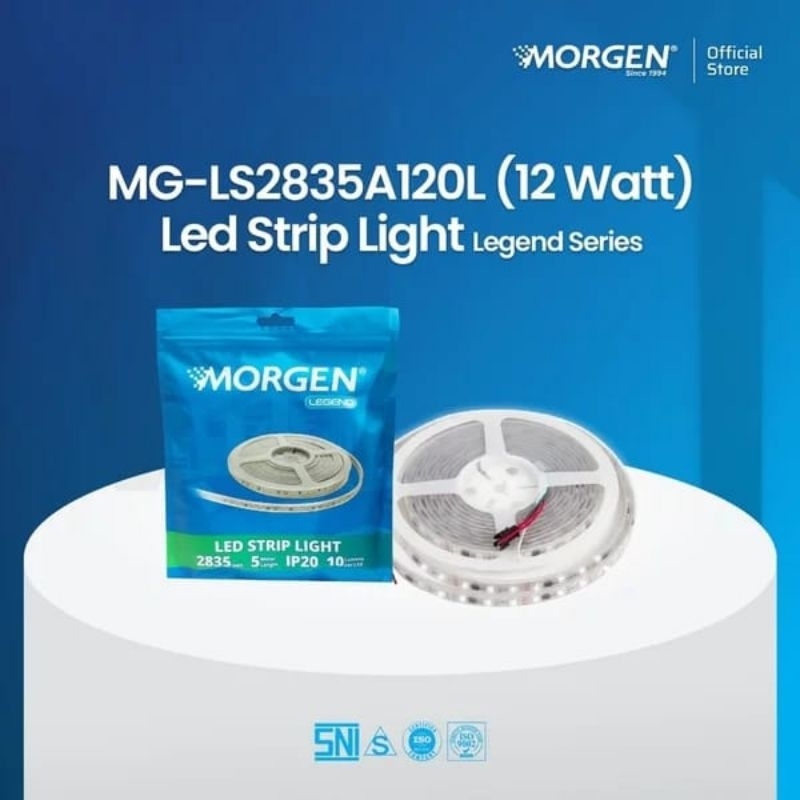 MORGEN LED STRIP DC 12v 2835 120led ip20 5m 5meter/roll