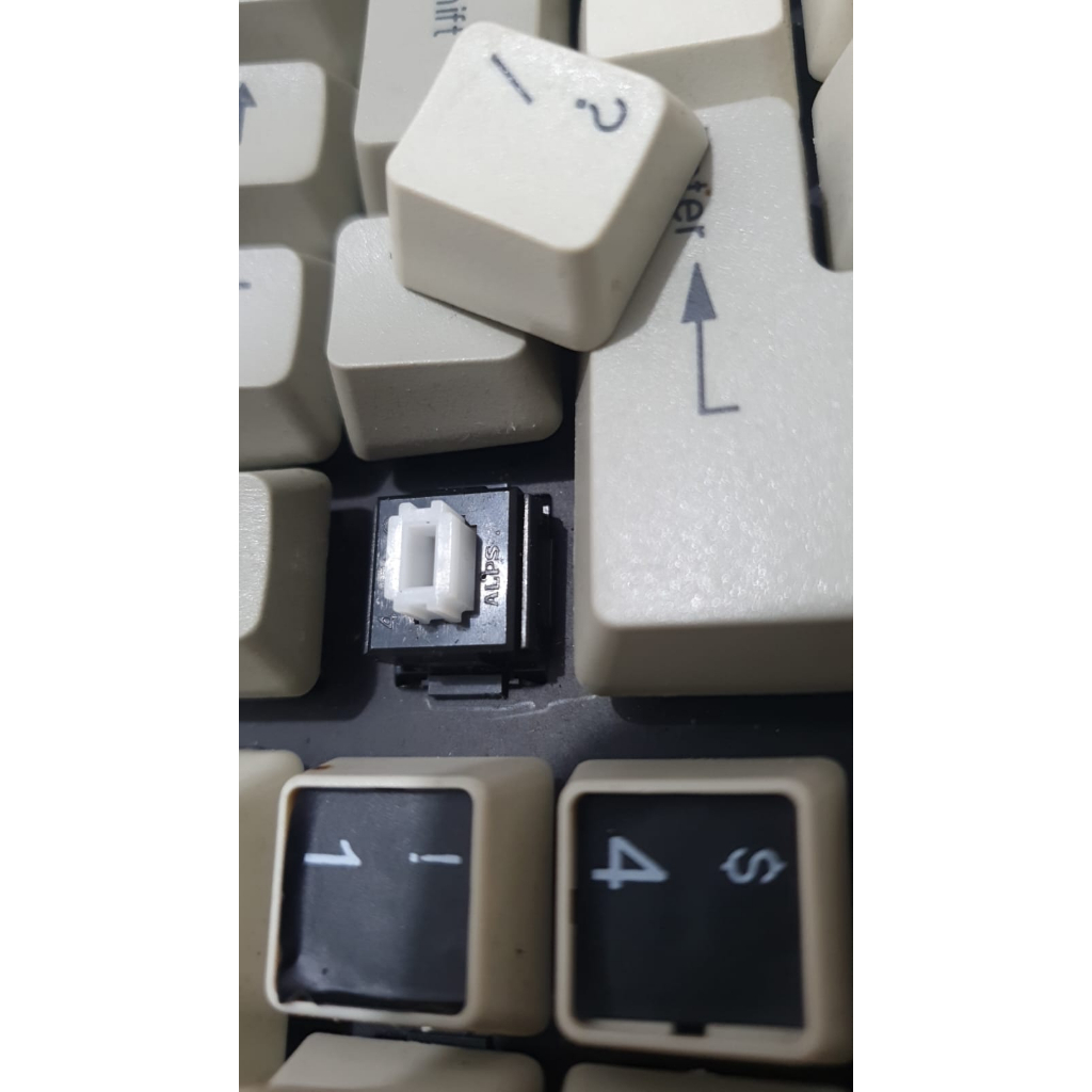 Mechanical Keyboard Jadul ALPS Switch Vintage Retro PS/2 USB Custom Akrilik