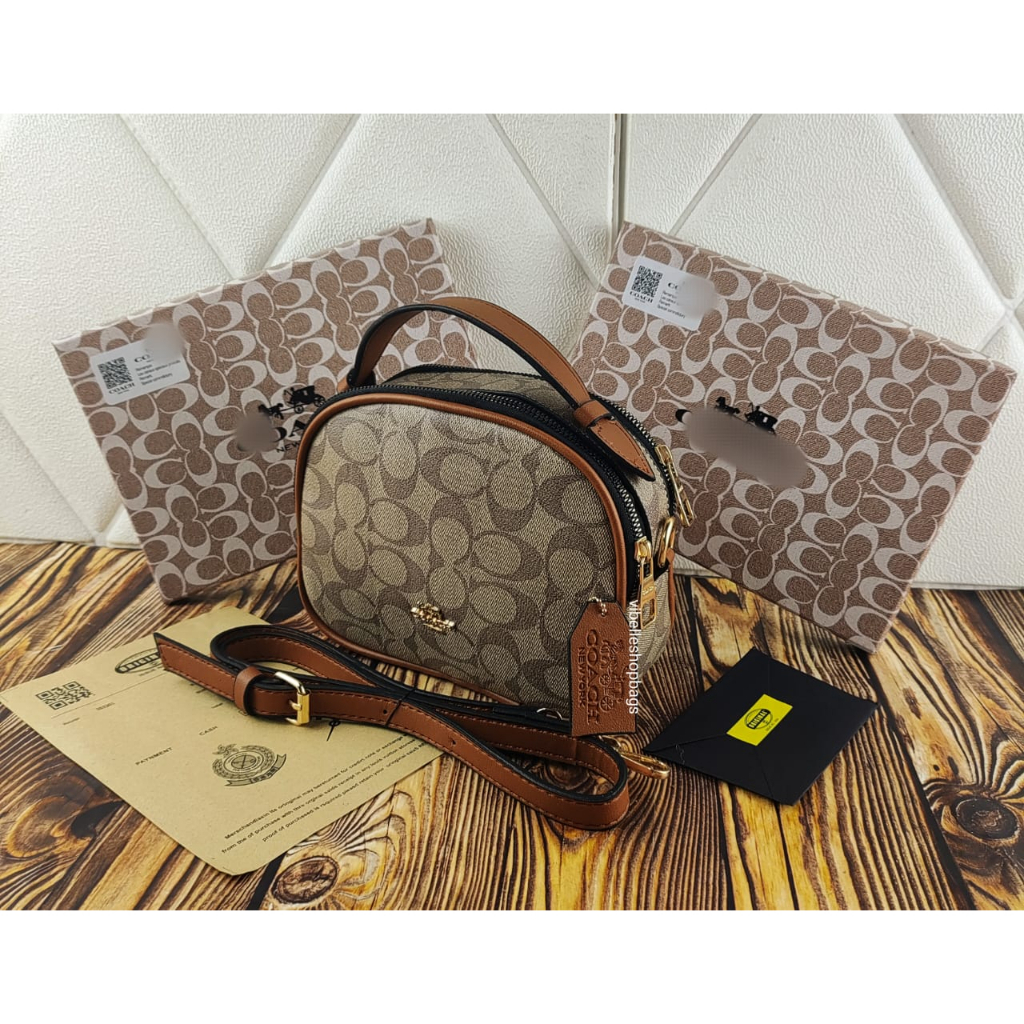 Coah Serena Bahan Togo merk timbul 2 Ruang Kualitas Import | Tas Selempang Wanita | Tote Bags Top Handle Mini - [ PROMO ] Tas Selempang Wanita Import Serena 2 Ruang Coach New Fashion vibelleshopbags 1727