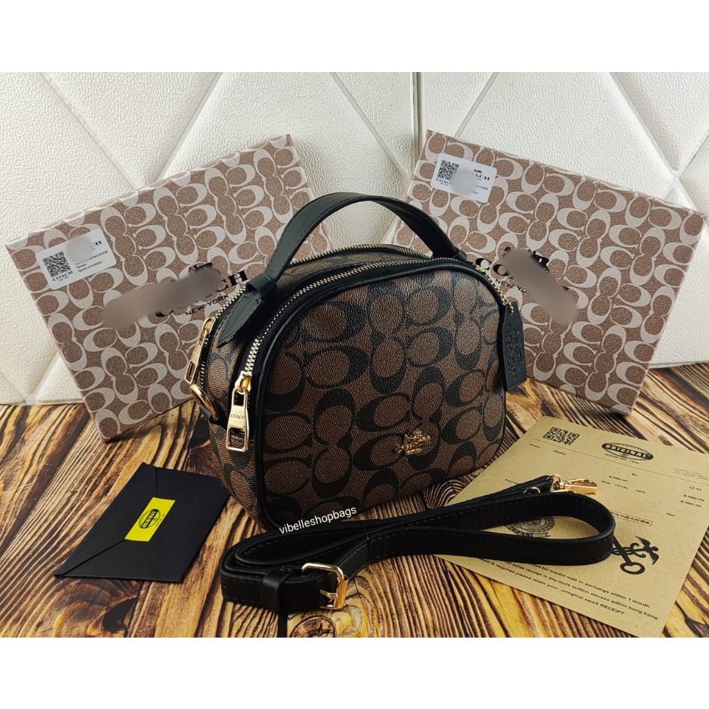 Coah Serena Bahan Togo merk timbul 2 Ruang Kualitas Import | Tas Selempang Wanita | Tote Bags Top Handle Mini - [ PROMO ] Tas Selempang Wanita Import Serena 2 Ruang Coach New Fashion vibelleshopbags 1727