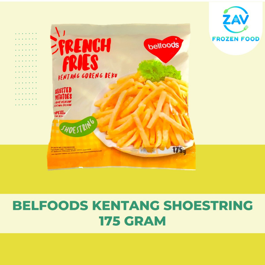 

BELFOODS KENTANG GORENG SHOESTRING 175 GRAM