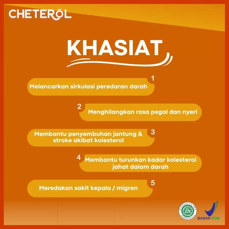 Cheterol Obat Herbal Paling Aman Untuk Kolesterol Hingga Menurunkan Hipertensi