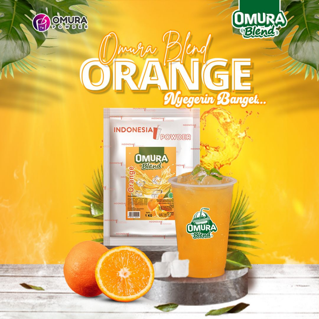 

BLEND Bubuk Minuman Premium Rasa Orange / Jeruk Mix Gula 1 Kg & 500 Gram Indonesia Powder