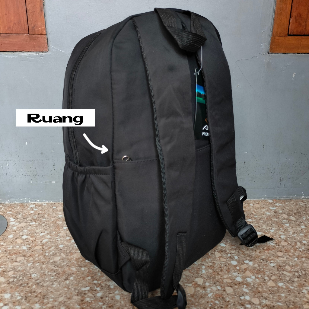 Tas Ransel Backpack Alto Original Serious Black