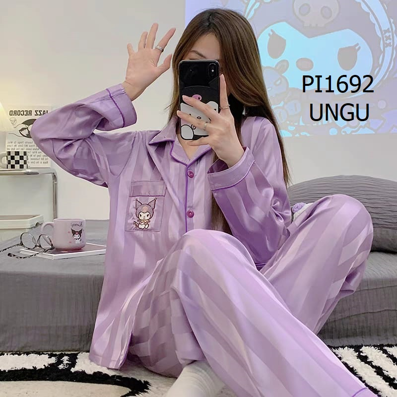 PIYAMA PP SATIN WANITA PI1692