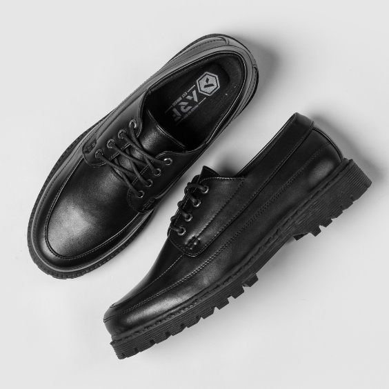 HUGO BLACK |ManNeedMe x ARF| Sepatu Pantofel Pria Docmart Formal Shoes ORIGINAL