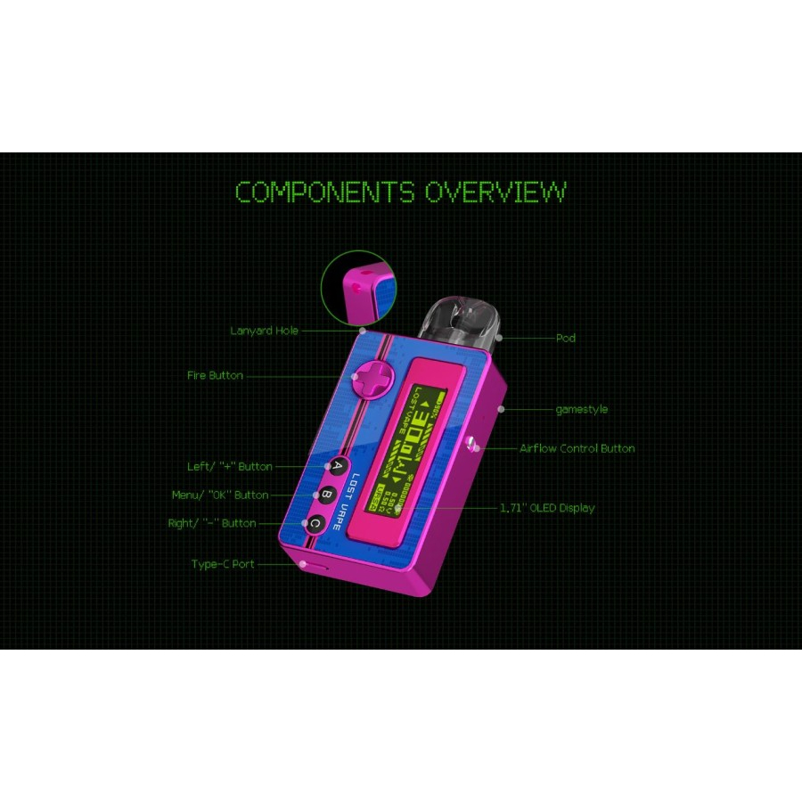 Pod System Ursa Pocket Pod Kit 1200mAh Authentic By Lostvape