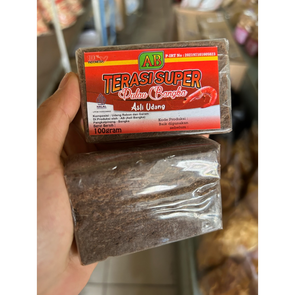 

TERASI SUPER 100GR BANGKA