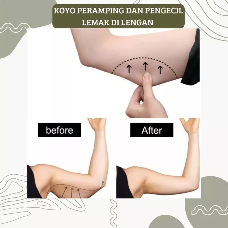 slimming patch / koyo pengecil lengan 10pc pembakar lemak south moon