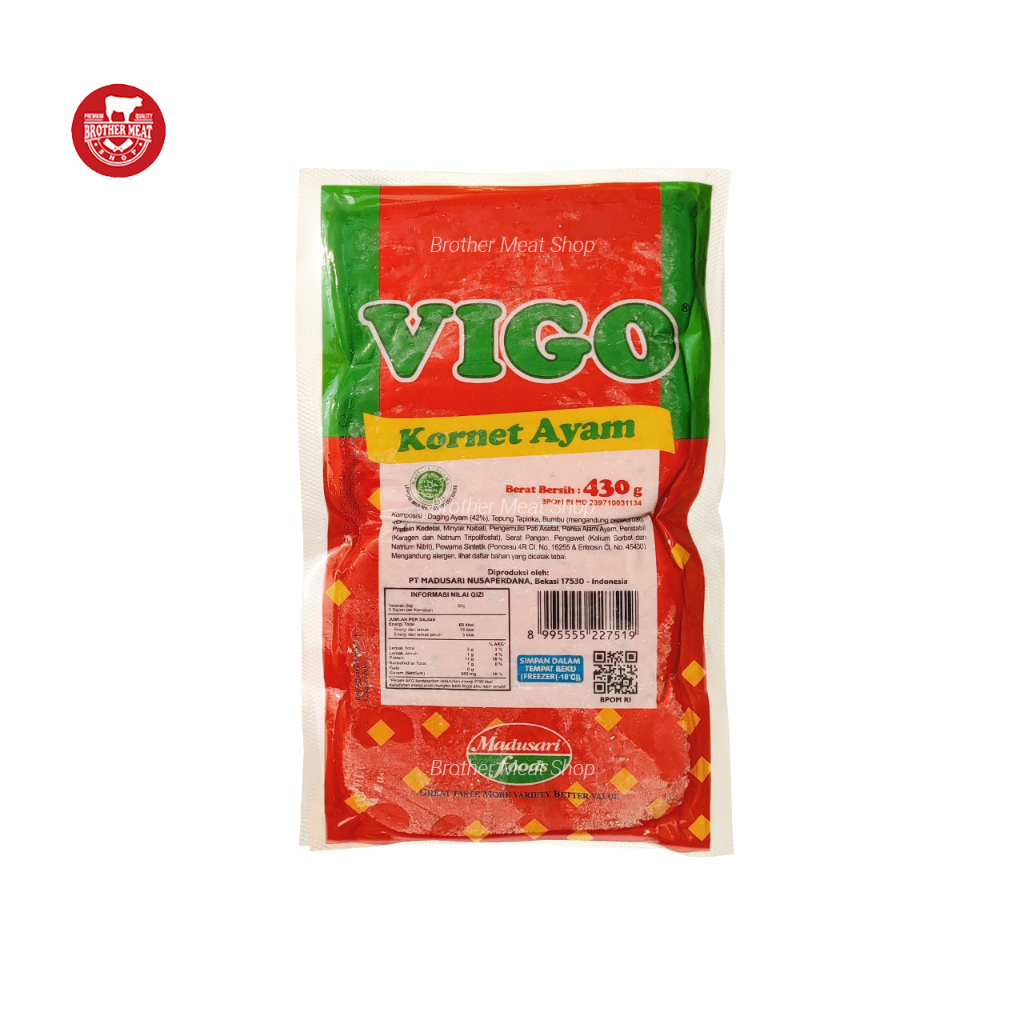 VIGO Kornet Ayam 430gr, Olahan Daging Ayam Halal