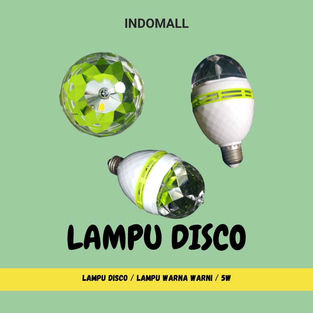 Lampu Disco Putar / Lampu Hias / Lampu Disco LED Full Warna