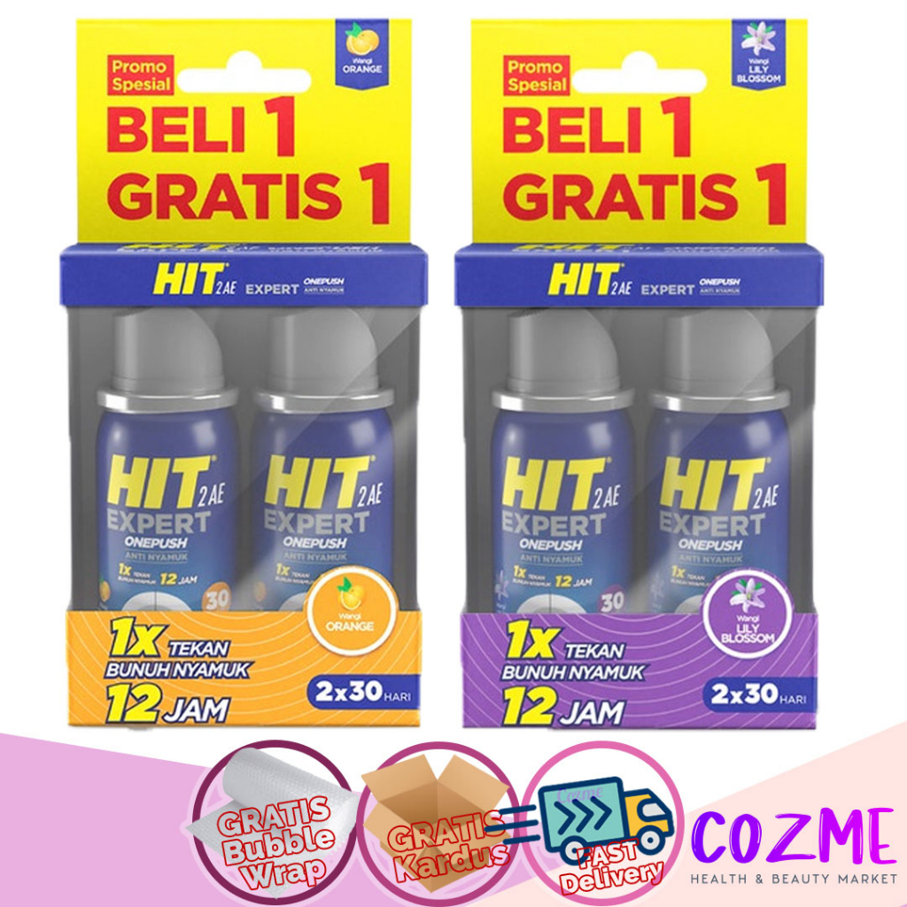 HIT Expert OnePush Anti Nyamuk 10mL Orange (Buy 1 Get 1)