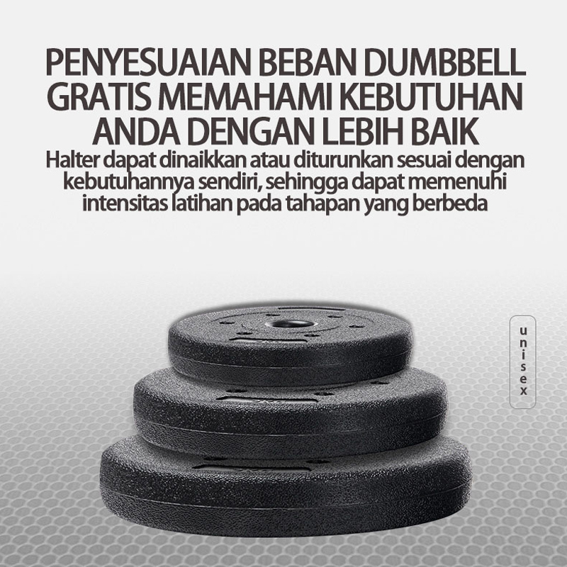 30KG Set Dumbbell /Alat Dumbbell/Dumbbell Olahraga Kebugaran Gym Rumahan/ Peralatan Angkat Besi Home Fitness