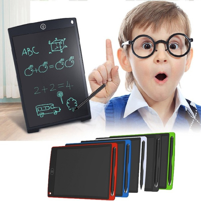 GOS - H410 - Papan Tulis LCD Anak 8.5&quot; Drawing Writing Tablet Anak Dewasa Board writing pad