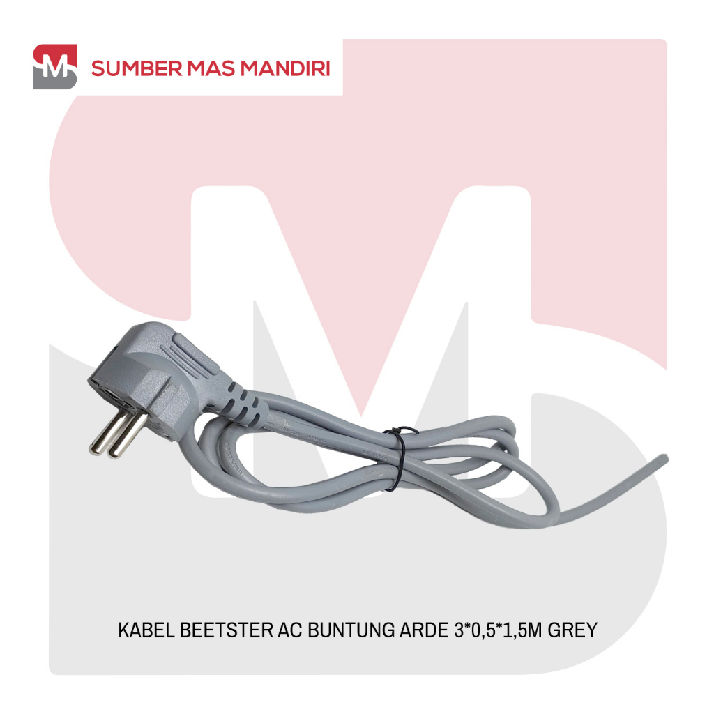 KABEL BUNTUNG / KABEL POWER AC MODEL ISI 3PIN STEKER ARDE BERKUALITAS TEMBAGA ASLI