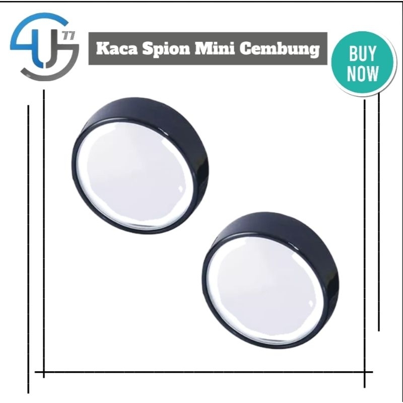 US385 Kaca Spion Mini Cembung 2pcs Tambahan Spion Wide Angle BlindSpot Mirror By Toko Haji Usman