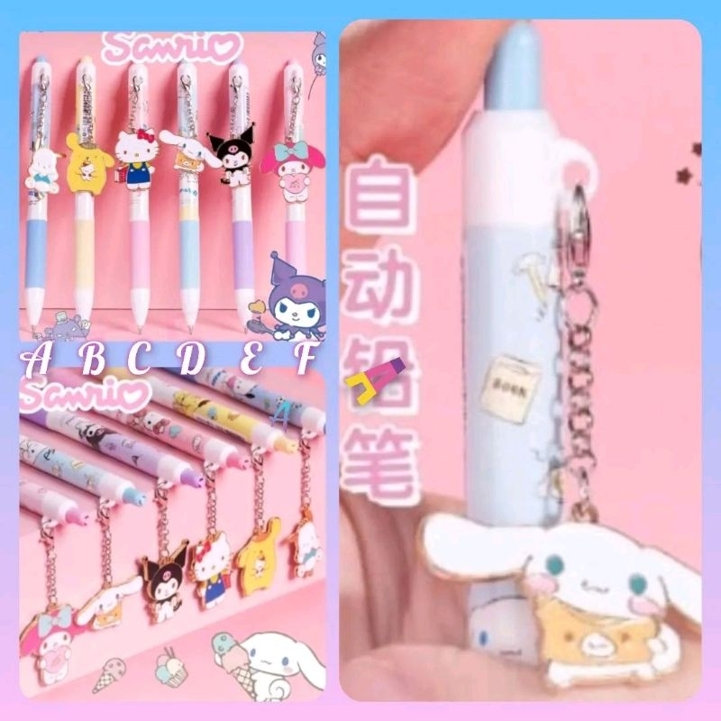 

pen gantung kitty melody cinnamoroll kuromi pochacco purin