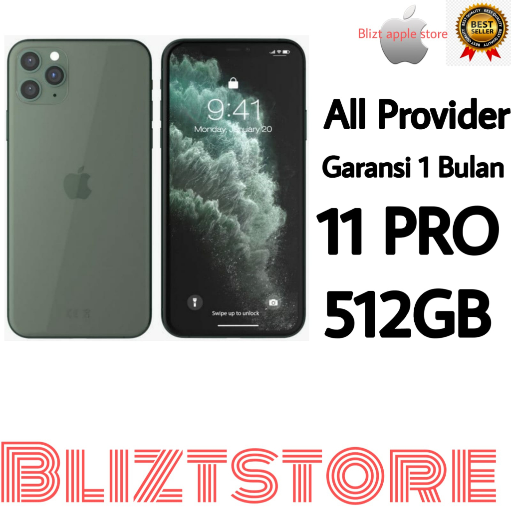 iPhone11Pro 512GB 【 Fullset Perfect Condition】SECOND Original 100% | NORMAL MULUS Like New 3uTools All Green