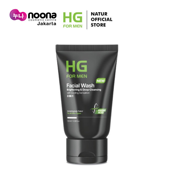 HG FOR MEN FACIAL WASH BRIGHTENING &amp; DEEP CLEANSING 100 ML