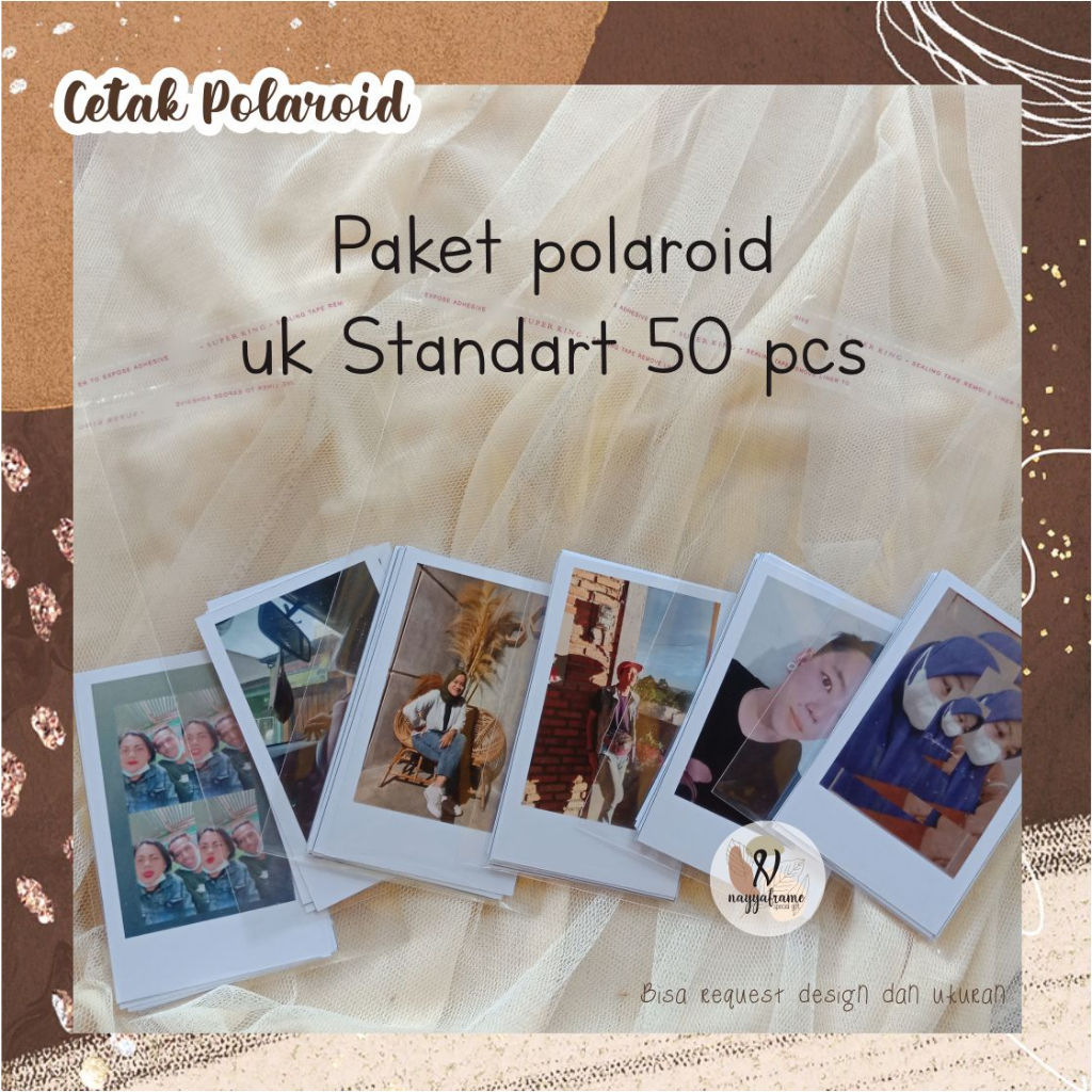 Paket Polaroid ukuran standart / foto polaroid /polaroid custom / Cetak polaroid