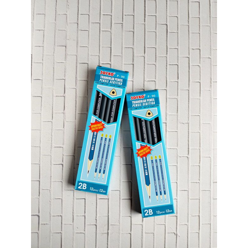 

Pensil Kayu Joyko 2B Segitiga P-90 ( 1 pak isi 12 pcs )