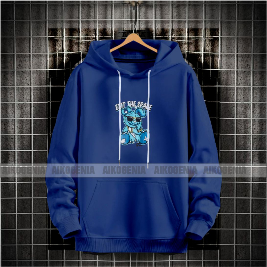 Sweater hoodie pria wanita motif THE RABBIT terbaru / hoodie kekinian pria kwalitas distro