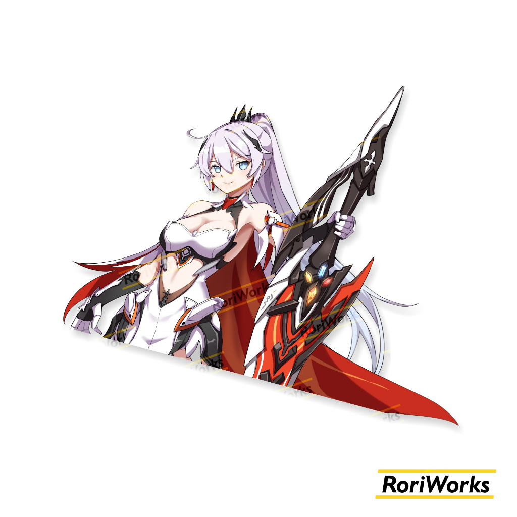 Stiker Kiss cut - Kiana (Herrscher of Flamescion) | Honkai Impact 3